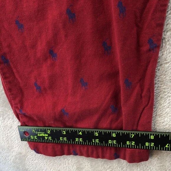Polo Ralph Lauren Mens Pajama Pants XL Red Sleepwear Drawstring Lounge Pull On - Picture 7 of 14